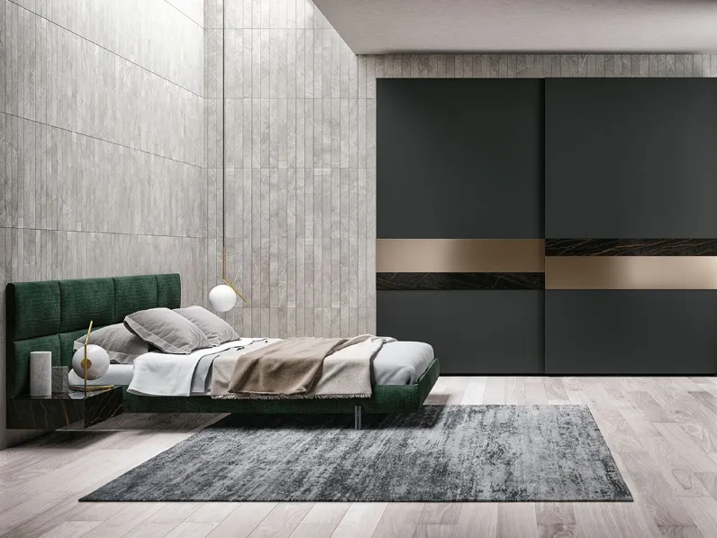 Armadio con ante scorrevoli Materia261 02 di Passione Italiana