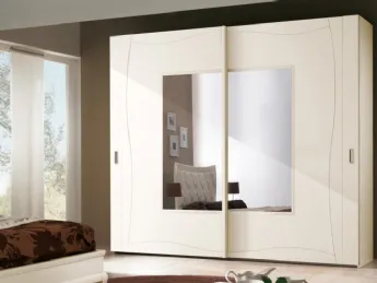 Mirò art 4155 in laccato Bianco con specchi