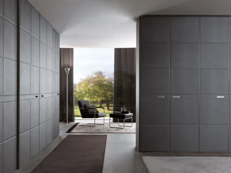 Armadio London finitura anta in Ecopelle di Misuraemme