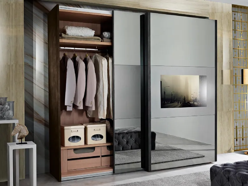 Armadio con ante a specchio Incanto di Mobil Più