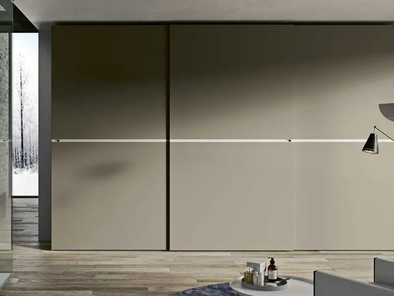 Armadio Must Scorrevole laccato opaco Visone di Archimede