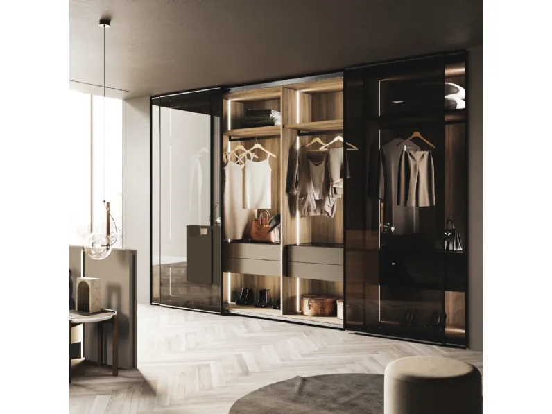 Armadio ad anta scorrevole in vetro Naima di GF Interiors