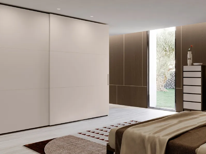 Armadio con ante scorrevoli Gap Lino Opaco di Olivieri