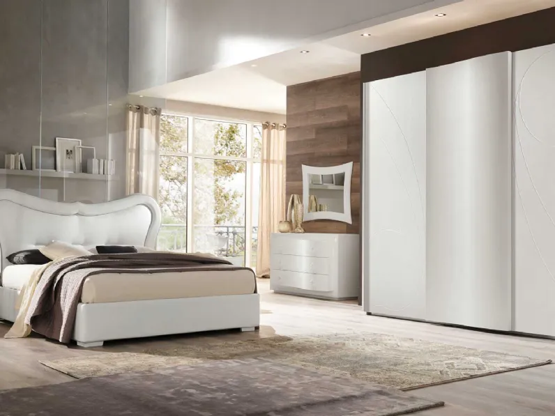 Armadio Pacifico in Frassino laccato Bianco di Euro Design