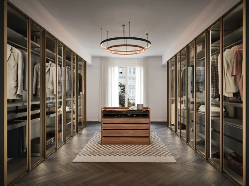 Armadio Perry con anta in vetro di Novamobili