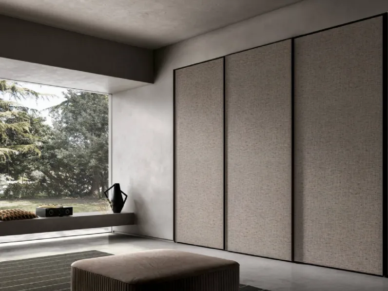 Armadio Power 01 finitura ante Tex Scuro di Trentanove