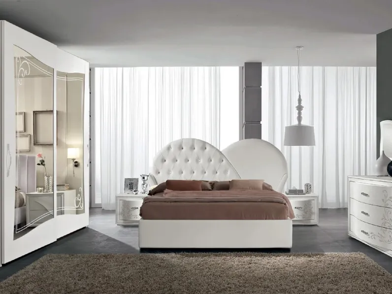 Armadio scorrevole Prestige 06 in laccato con specchi di Spar