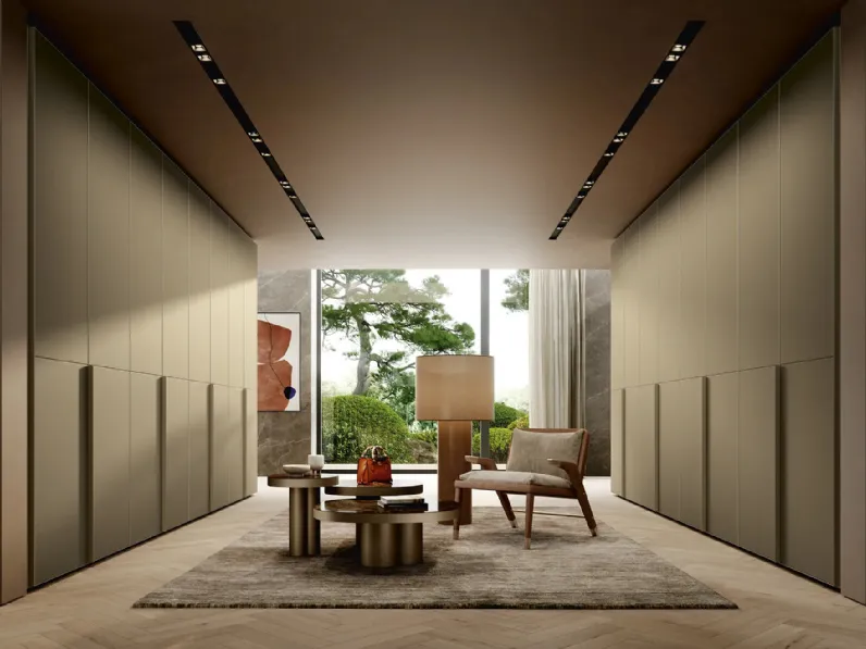 Armadio con ante battenti effetto pelle Profile Leather di Febal Casa