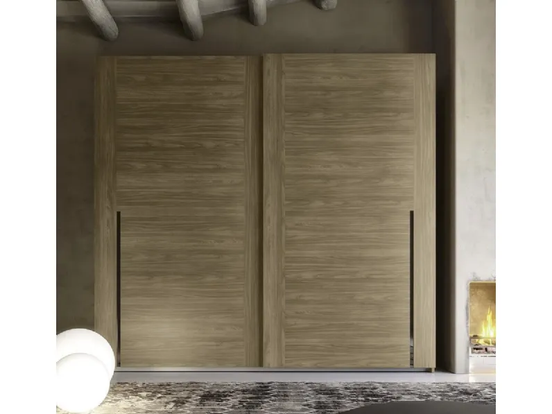 Armadio con ante scorrevoli S40 Maxi finitura noce di S75