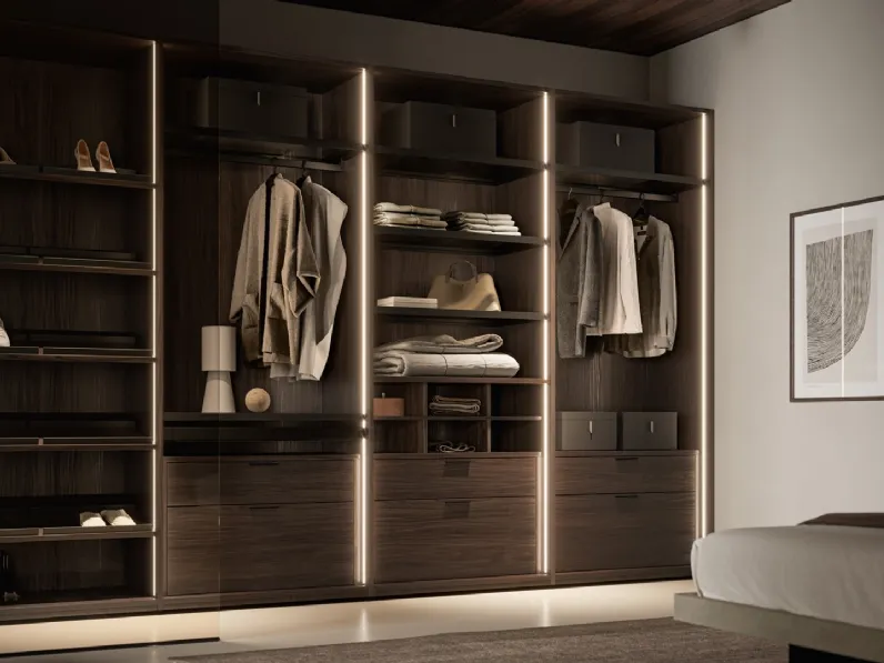 Cabina Armadio Naked effetto legno di SantaLucia