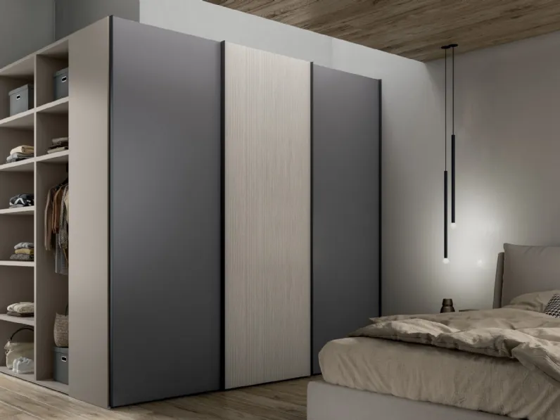 Armadio Scorrevole AS12 in laccato e melaminico di Trentanove