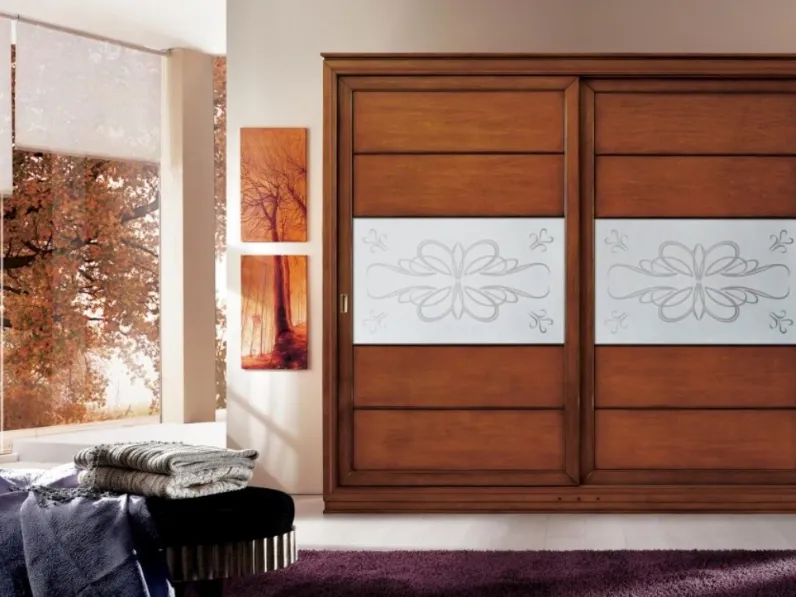 Armadio Sogni art 2091AP in Noce biondo di Padovani Mobili