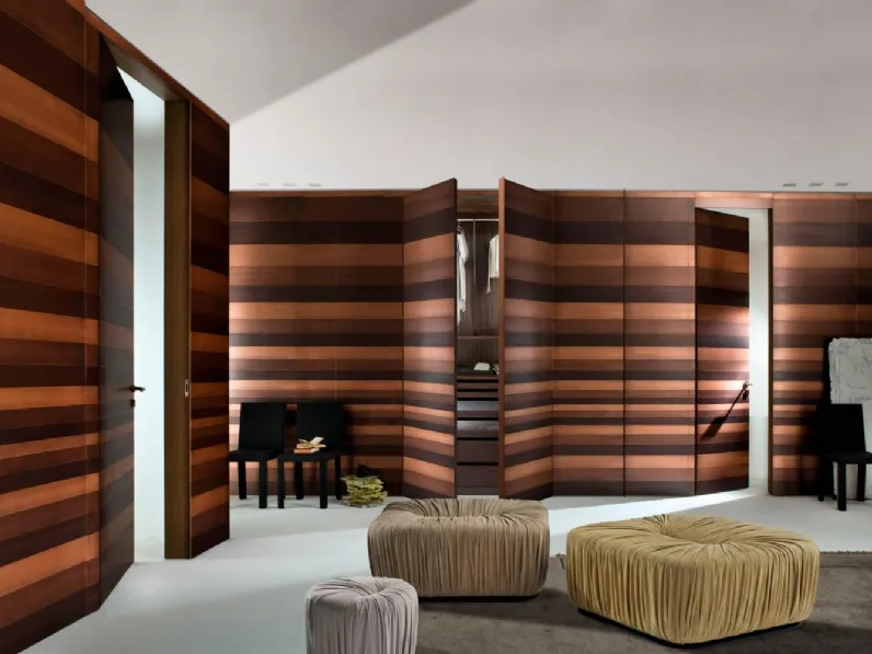 Armadio rivestito in metallo con ante battenti Stars di Laura Meroni