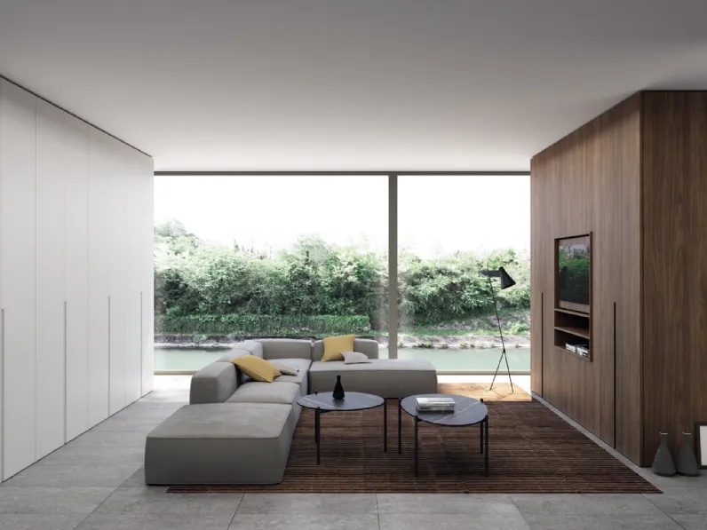 Armadio con anta battente Start Artes 02 di Zanotti Mobili