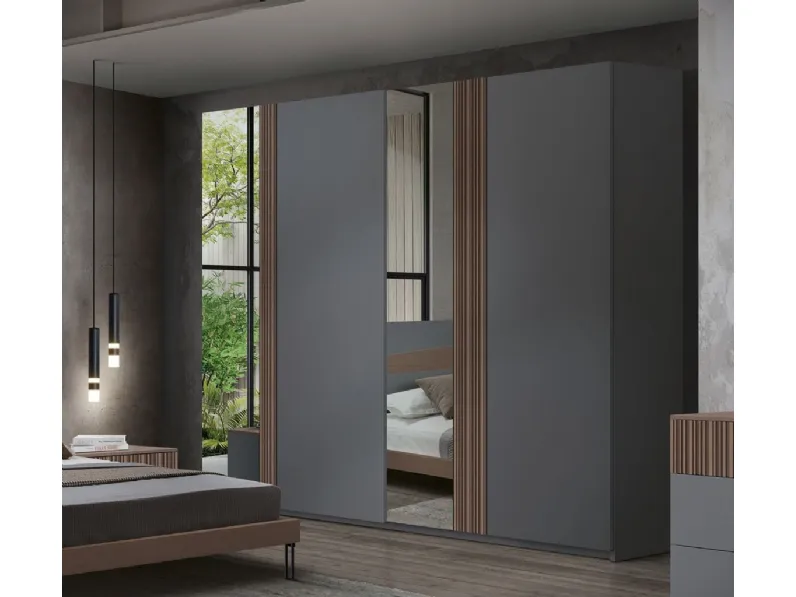 Armadio Stripes Scorrevole con specchio di Betamobili