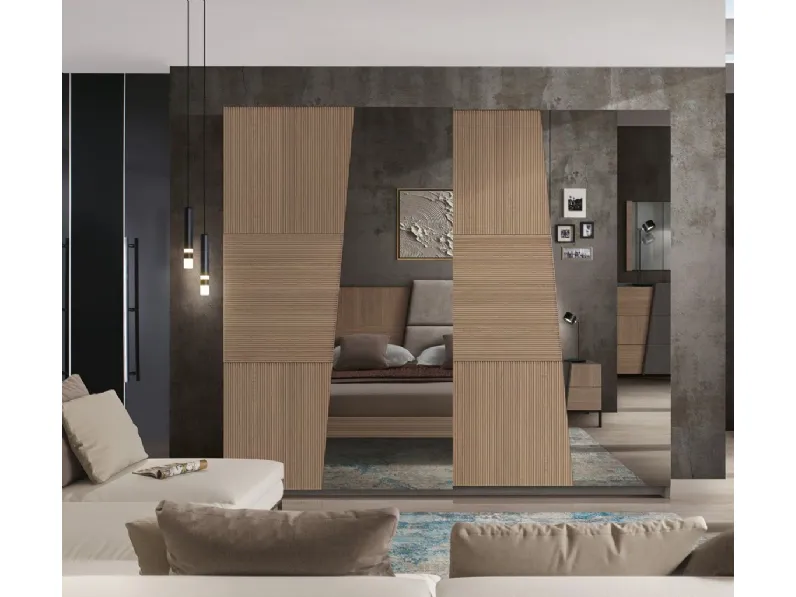 Armadio Stripes Scorrevole con specchio di Betamobili