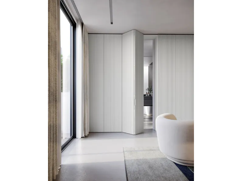 Armadio con porte a soffietto Style Quarzo di Olivieri