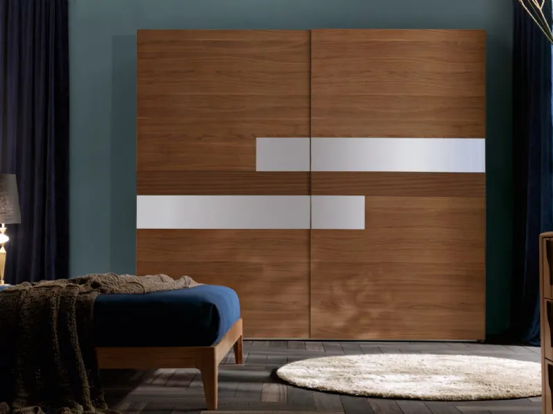 Armadio con ante scorrevoli in legno Swing di Modesign