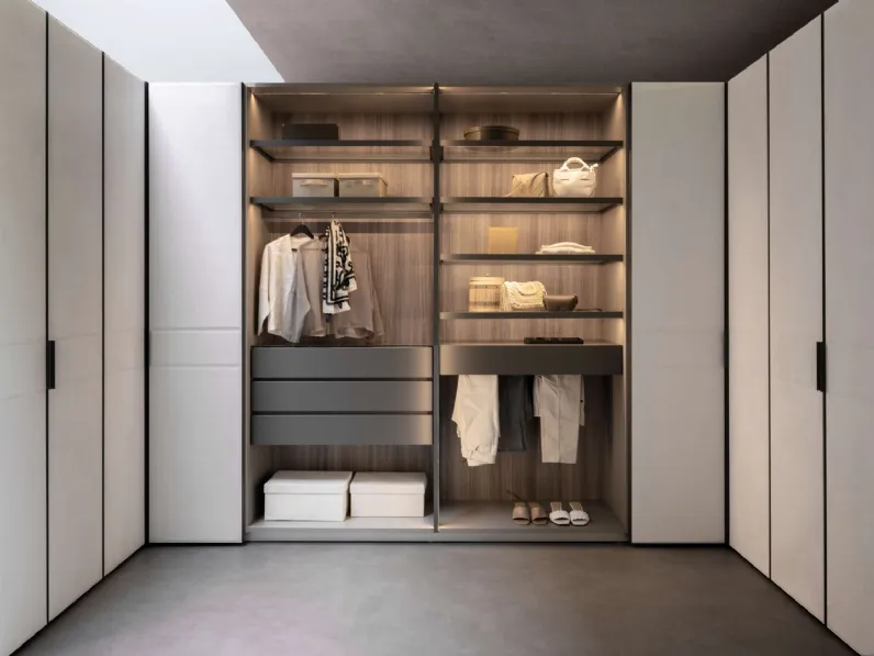 Cabina Armadio Tecnopolis Free in nobilitato e laccato di Presotto