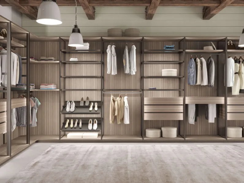 Cabina Armadio Tecnopolis Free Metal Wood di Presotto