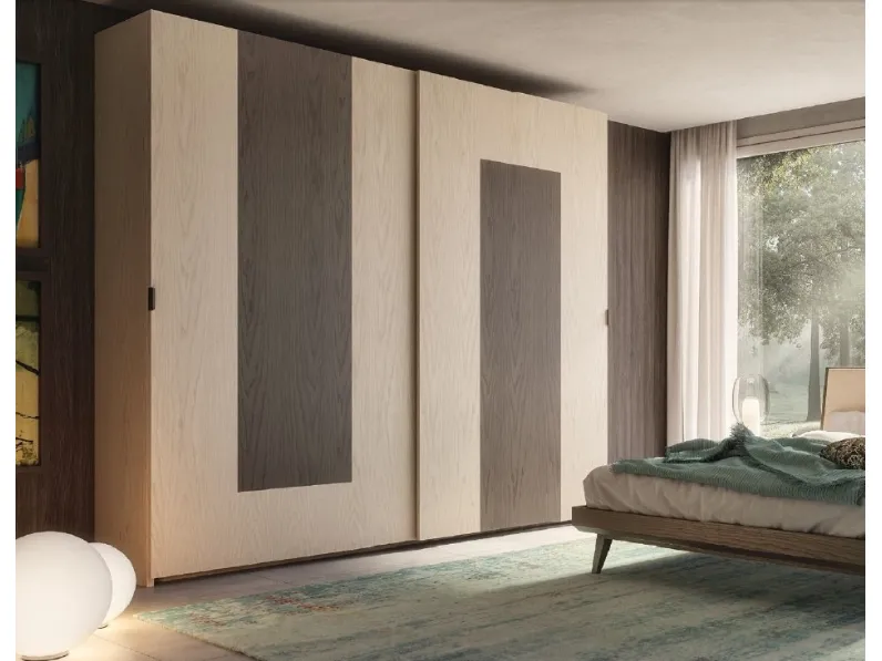 Armadio con ante scorrevoli Trend Style TR2401 in legno di Imba Srl