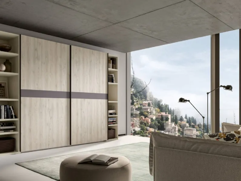 Armadio Power 11 Rovere Chiaro e Corda di Trentanove