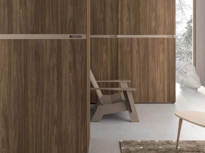 Armadio con ante scorrevoli Tweed 01 di Zanotti Mobili