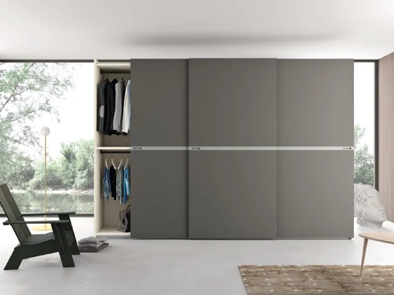 Armadio con ante scorrevoli Tweed 02 di Zanotti Mobili