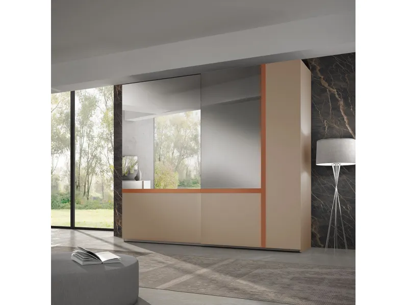 Armadio con ante scorrevoli Two 02 di Passione Italiana