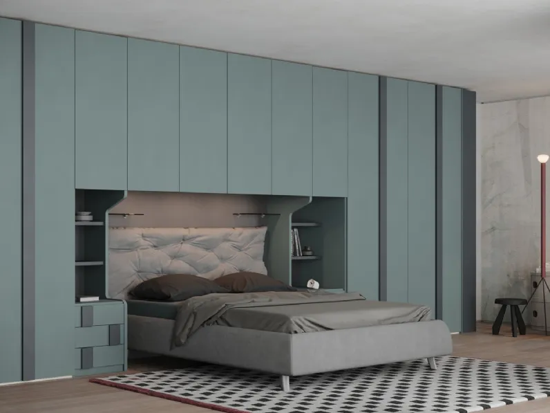 Armadio a ponte Uno in laccato opaco di Giessegi