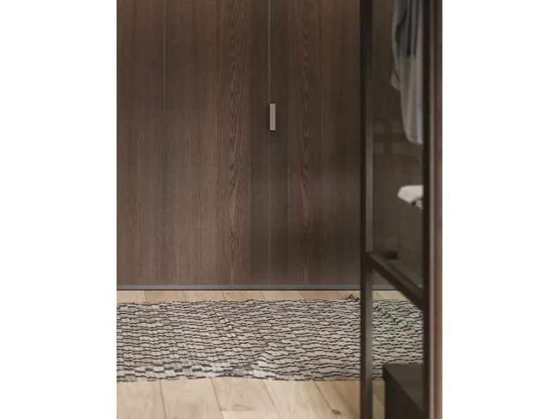 Armadio con ante battenti in essenza Rovere View legno di Mobilform