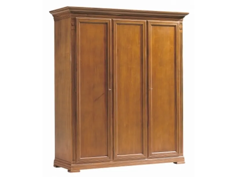 Armadio con 3 ante battenti in legno classico Villa Borghese 7379 di Selva