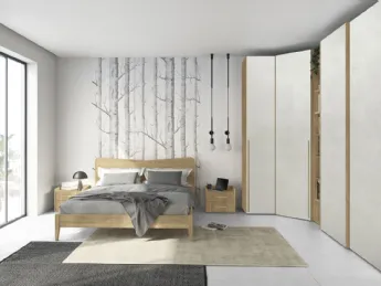 L'armadio Volo M017 di Colombini Casa unisce design essenziale e funzionalità per un ambiente armoni