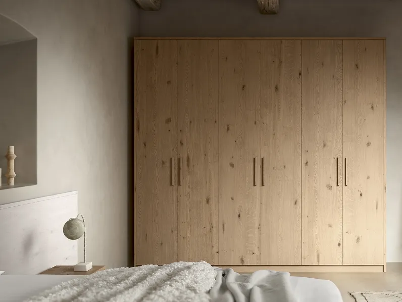 Armadio con ante battenti Wood Mood 063 di Linea3