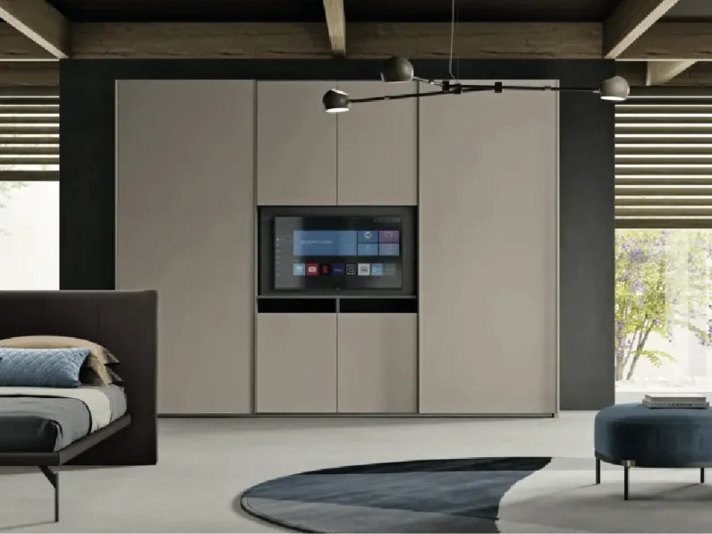 Armadio con anta scorrevole Young TV di Artigianmobili