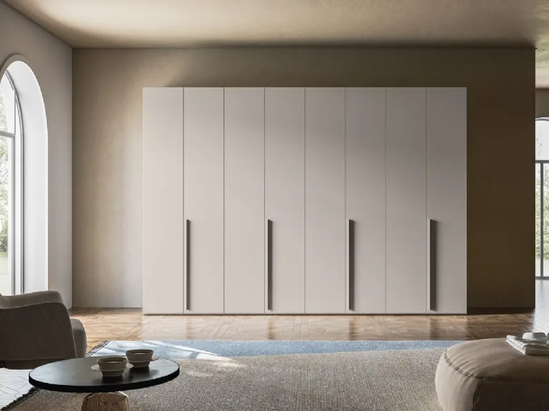 Armadio Battente Retta ZN02 finitura Nuvola di Marka Total Living