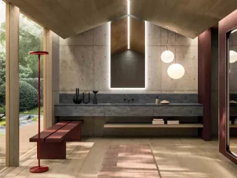 Il mobile da bagno sospeso 360Gradi_Concept_04 di Altamarea