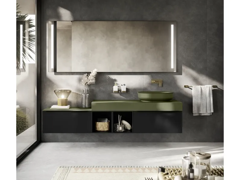 Mobile da Bagno sospeso Alu 03 di Inda