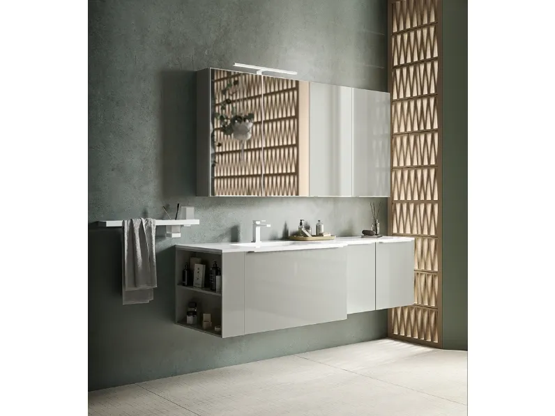 Mobile da Bagno sospeso Alu 02 di Inda