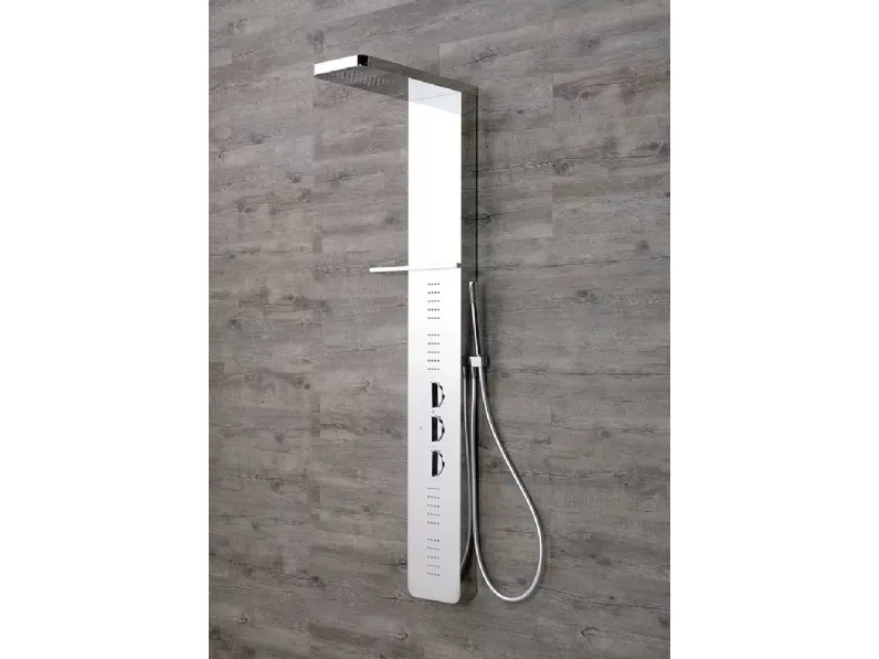 Colonna doccia Aquasilver Shower in acciaio finitura specchio di Kinedo