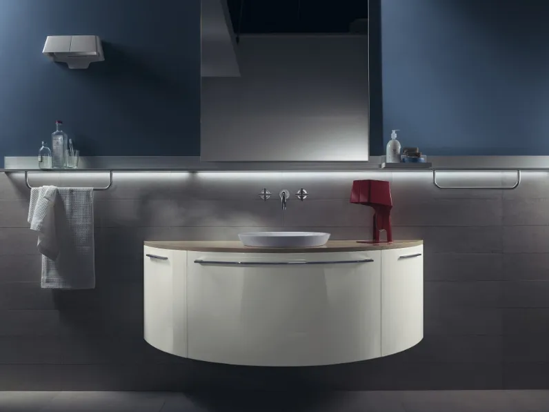 Mobile da Bagno Aquo Laccato Lucido Bianco di Scavolini Bathrooms