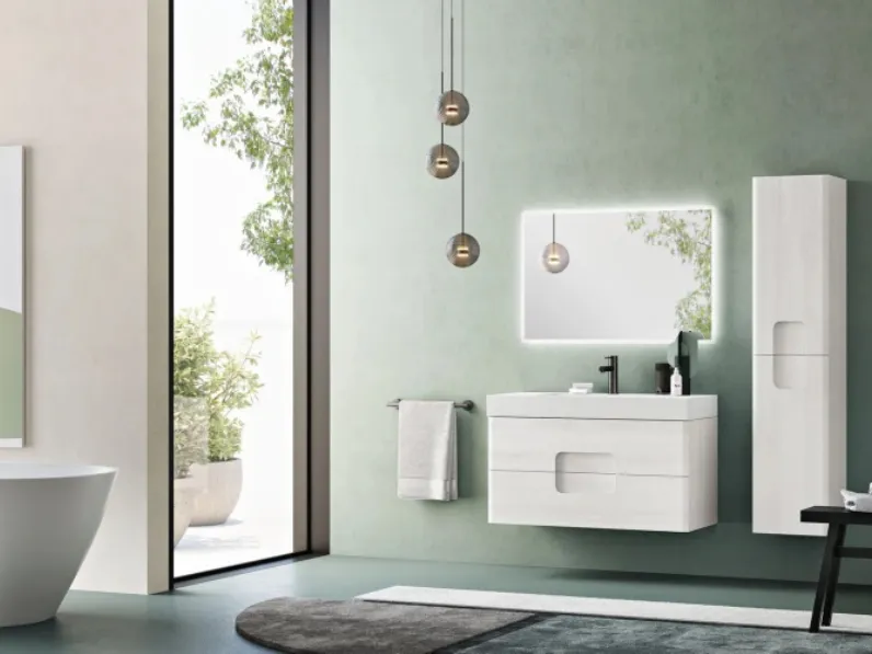 Mobile da Bagno Arco Larice Bianco di Modo Bluelife