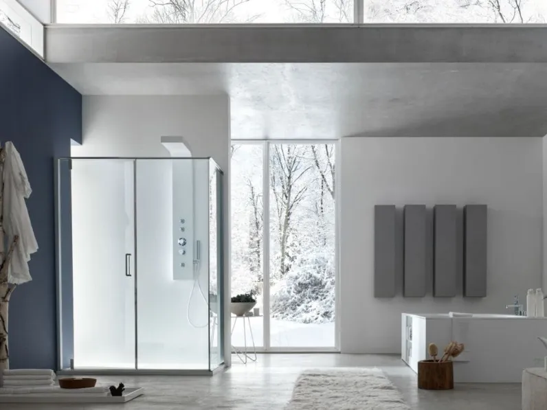 Box doccia S6 Pivot con traversa di Arcom