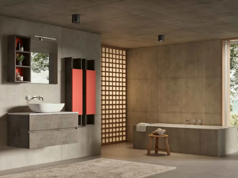 Mobile da Bagno sospeso Volo Evolution 02 di Arredoquattro