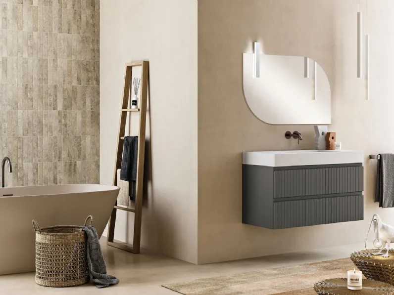 Mobile da Bagno sospeso Artico Antracite di Modo Bluelife