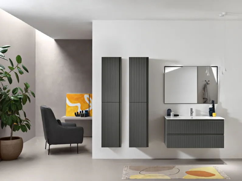 Mobile da Bagno sospeso Artico Antracite di Modo Bluelife