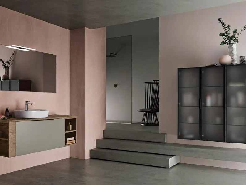 Mobile da Bagno sospeso in laminato e laccato Athena 10 di Kios
