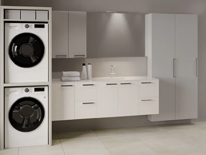 Mobile da Bagno per lavanderia Audace 02 di TDA
