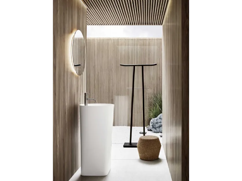 Mobile da Bagno a terra in Cristalplant Azuma 24 06 di Milldue