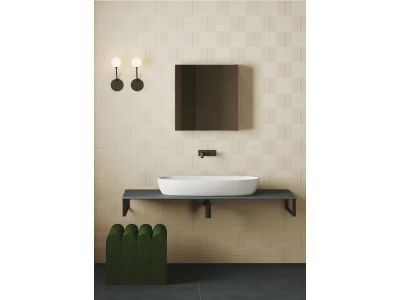 Lavabo da appoggio in ceramica Elegance Circle di Azzurra Ceramica